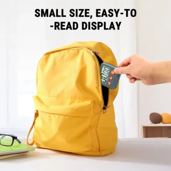 ThermoPro TM03W Digital Timer for Kids & Teachers, Kitchen Timers for Cooking with 2-Level Alarm Volume, Countdown Timer Stopwatch for Classroom image {6}