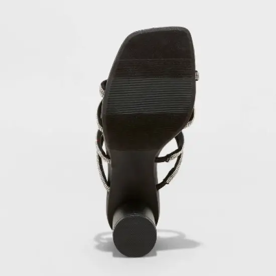 Women's Romy Rhinestone Heels - A New Day&trade; Silver image {3}