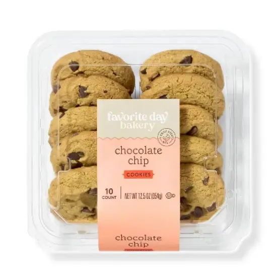 Chocolate Chip Cookies - 12.5oz/10ct - Favorite Day&trade; image {4}