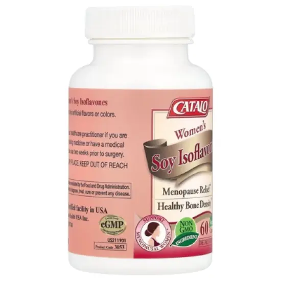 CATALO Women's Soy Isoflavones, 60 Vegetarian Capsules (125 mg Per Capsule) image {3}