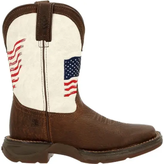 Lil' Rebel by Durango Little Kids Distressed Flag Western Boot image {6}
