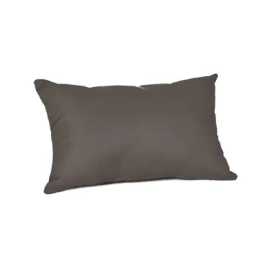 Casual Cushion Solid Sunbrella Fabric 1-Piece Indoor/Outdoor Lumbar Pillow, 19"W x 12"L image {8}