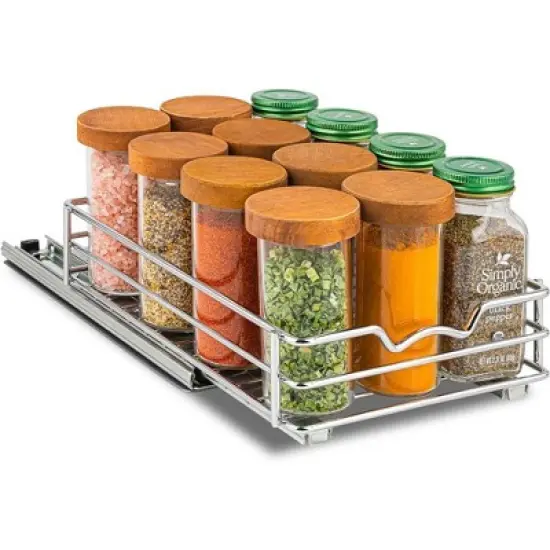 Hold N' Storage - Pull Out Cabinet Organizer for Spices, Cans - Heavy Duty with Lifetime Limited Warranty image {8}