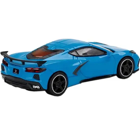 2020 Chevrolet Corvette C8 Stingray Rapid Blue Limited Edition to 3000 pieces 1/64 Diecast Model Car by True Scale Miniatures image {2}