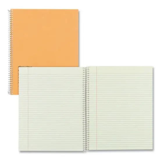 National Single-Subject Wirebound Notebooks, Narrow Rule, Brown Paperboard Cover, (80) 10 x 8 Sheets image {1}