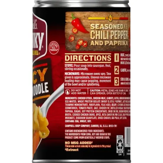 Campbells Chunky Spicy Chicken Noodle Soup - 18.6oz image {11}