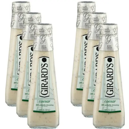 Girard's Light Caesar Dressing - Case of 6 - 12 fl oz image {2}