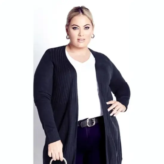 Women's Plus Size Meadow Mews Cardigan - navy | AVENUE image {6}
