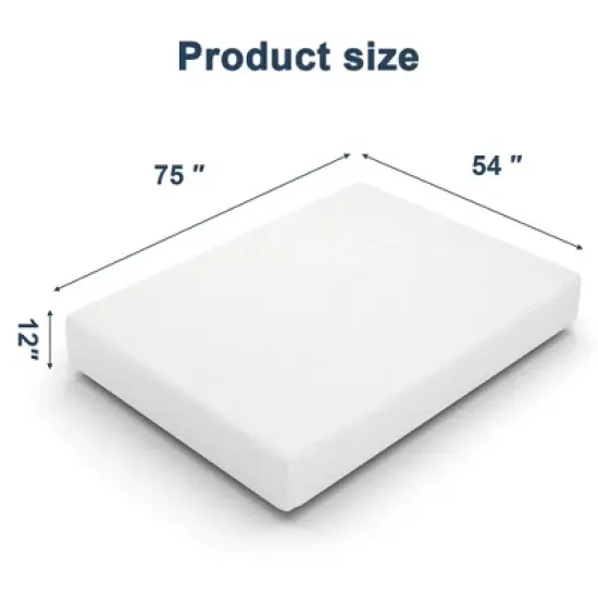 Resenkos Twin Size Memory Foam Mattress in a Box, 4" Gel Green Tea AeroFusion Memory Foam, 8" Flex Support Base Foam, Soft Touch,  12" image {6}