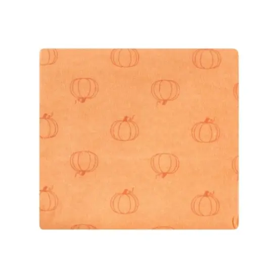 Hudson Baby Infant Girl Cotton Flannel Receiving Blankets, Pumpkin Spice, One Size image {4}