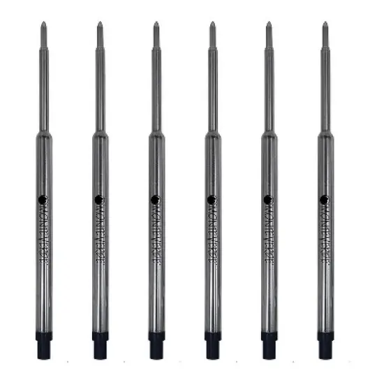 Monteverde Ballpoint Pen Refill Medium Point Blue Ink 6 Pack (W133BB) image {1}