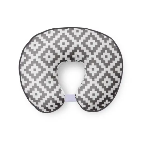 Bacati - 3 pc Love Aztec Print Gray Hugster Feeding & Infant Support Nursing Pillow image {1}