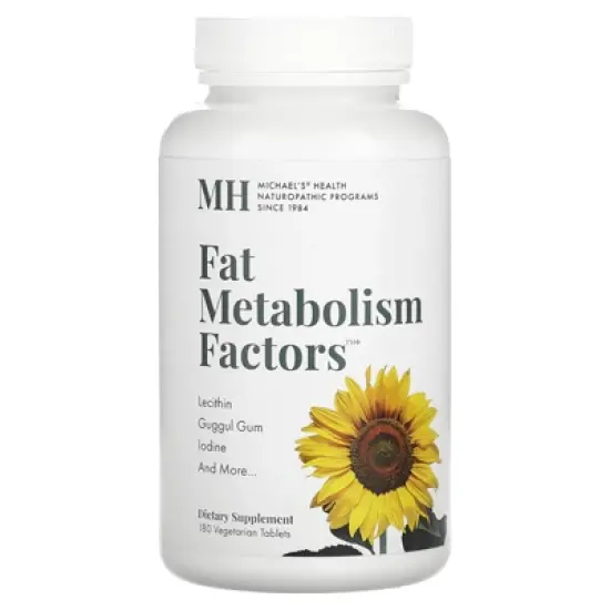 Michael's Health Fat Metabolism Factors, 180 Vegetarian Tablets image {4}