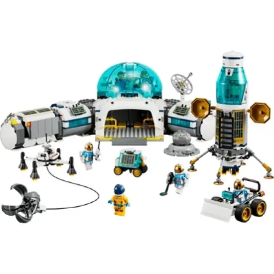 LEGO City Lunar Research Base Space Astronaut Toy Set 60350 image {1}