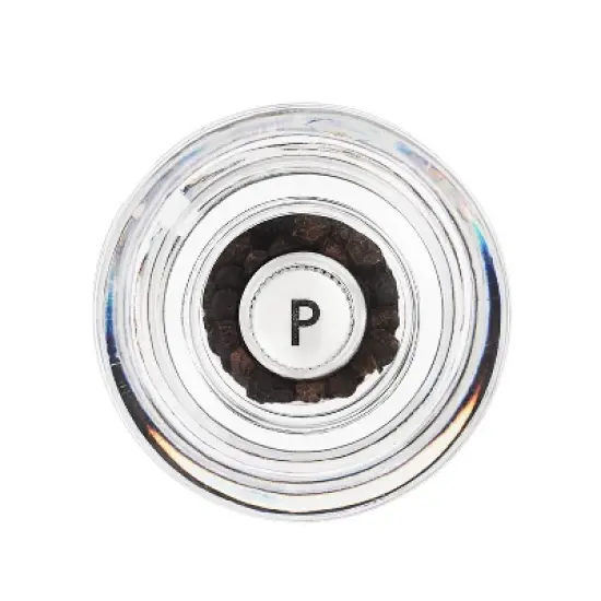 Cole & Mason Liverpool 5.5" Acrylic Salt and Pepper Grinder Set: Ceramic & Stainless Steel, 2-Piece, Clear image {3}