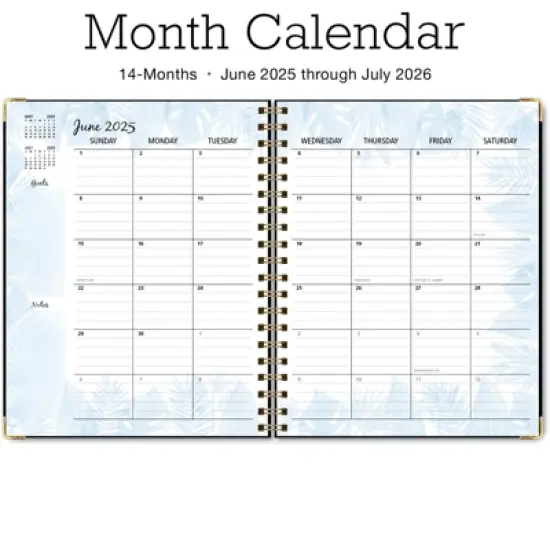 Global Printed Products AY 2025-2026 Mom Planner - 8"x10" (Small Navy Floral) image {3}