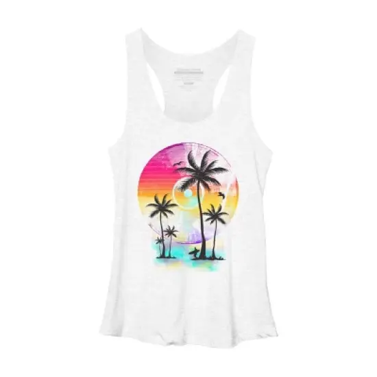 Women's Design By Humans Sound of Summer By clingcling Racerback Tank Top image {2}