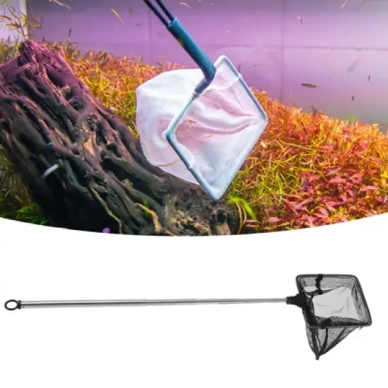 Unique Bargains Aquarium Fish Net Aquarium Fish Tank Accessories Small Fish Fine Net 7.4x6.3cm 1Pcs image {1}