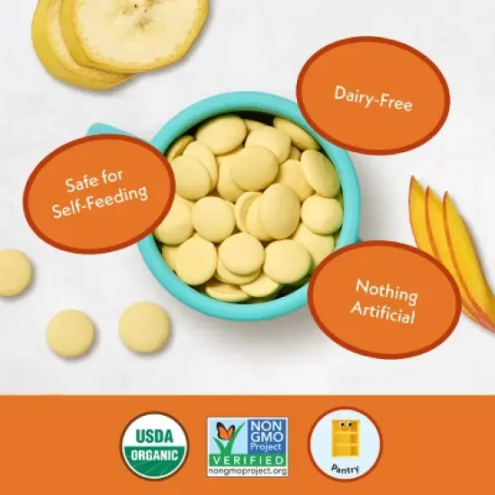 Once Upon a Farm Coconut Melts Mango Baby Snacks - 1oz image {4}