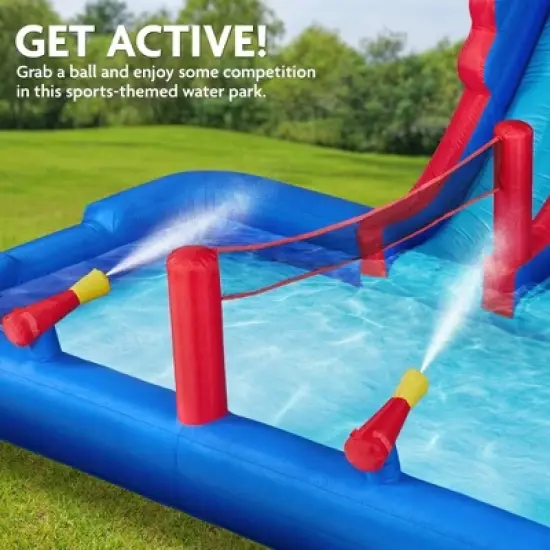 Sunny & Fun Inflatable Kids Backyard Water Slide Park & Bounce House image {4}