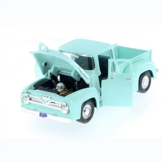 1955 Ford F-100 Pickup Truck Light Green 1/24 Diecast Model Car by Motormax image {1}