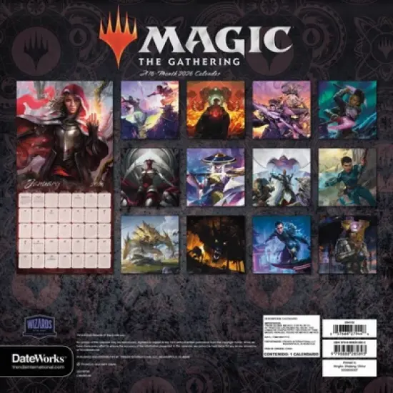Trends International 2026 Magic the Gathering 12"x12" Wall Calendar image {3}