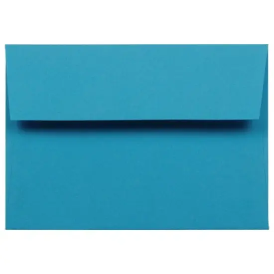 JAM PAPER #10 Business Colored Envelopes - 4 1/8 x 9 1/2 - Blue Recycled - 100/Pack image {2}