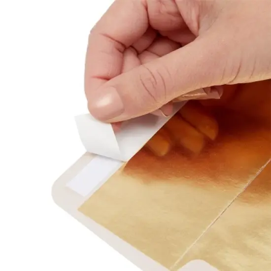 Best Paper Greetings 50 Pack Blush Pink Envelopes 5x7 with Bronze Lining, A7 Size for Wedding Invitations, Self-Adhesive Peel and Stick image {3}