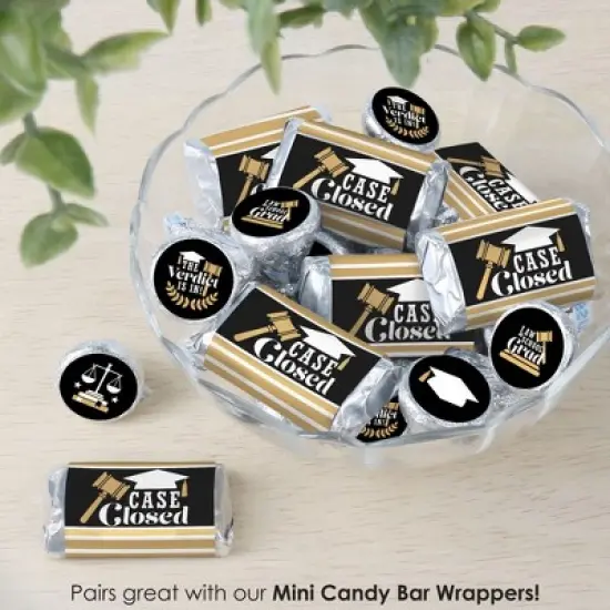 Big Dot of Happiness Law School Grad - Future Lawyer Graduation Party Small Round Candy Stickers - Party Favor Labels - 324 Count image {5}
