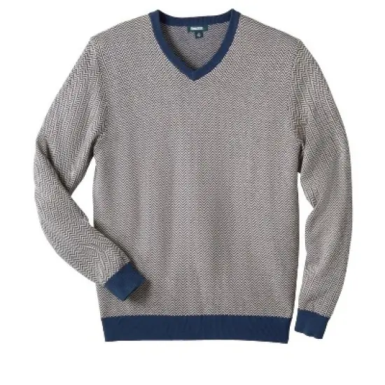 KingSize Men's Big & Tall Lightweight V-Neck Sweater image {6}