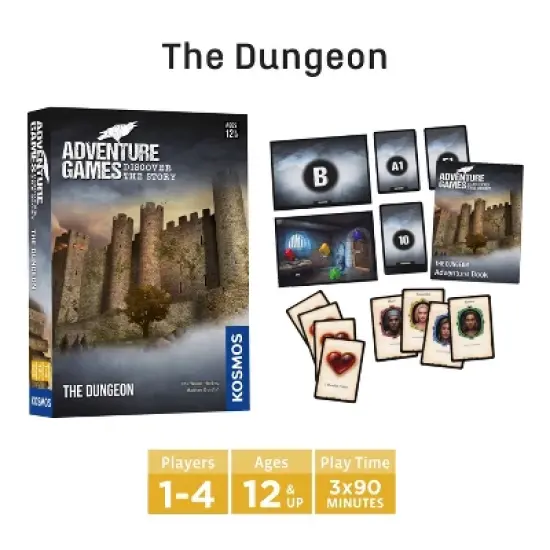 Thames & Kosmos Adventure Games 3-Pack Bundle: The Dungeon, Monochrome Inc. & The Volcanic Island image {2}