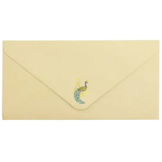 Paper Junkie 48-Sheet Elegant Peacock Stationery Paper with Envelopes Set, 10.25" x 7.25" image {4}