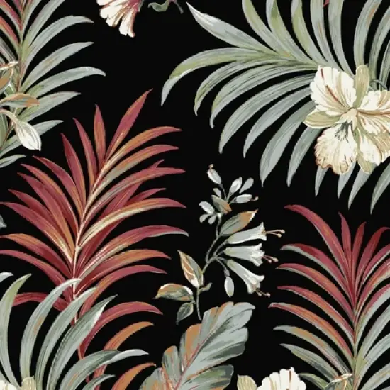 Arden Selections Simone Tropical Outdoor Seat Pad Black image {2}