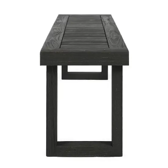 GDFStudio Kemp Outdoor Acacia Wood Dining Bench image {4}