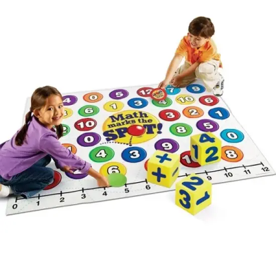 Learning Resources Math Marks The Spot Floor Game, Addition & Subtraction, Ages 5+ image {1}