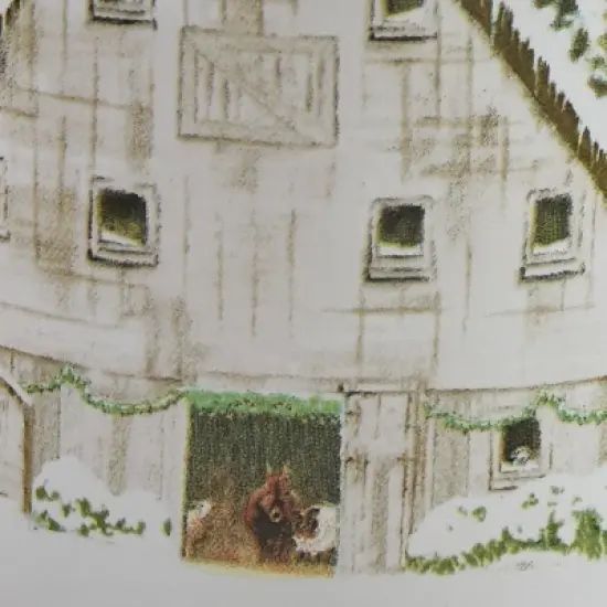 Park Designs Christmas Barn Mug Set of 4 image {3}