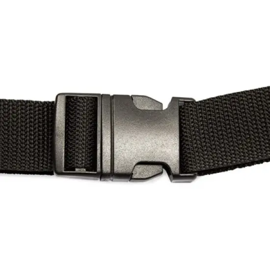 Juvale Fanny Pack, Genuine Sheep Leather Waist Bag Pouch with Multiple Pockets, for Travel Hiking Running Cycling, Black image {3}