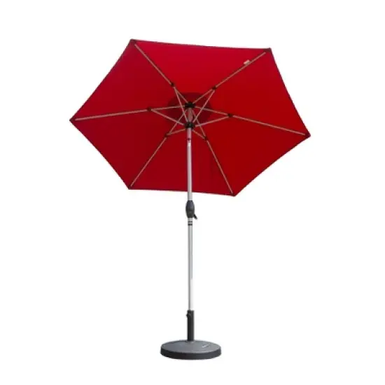 CLIHOME 7.5FT Outdoor Patio Umbrella with Push Button Tilt and Crank,UV Protection Waterproof Sun Umbrella(Base Not Included) image {10}