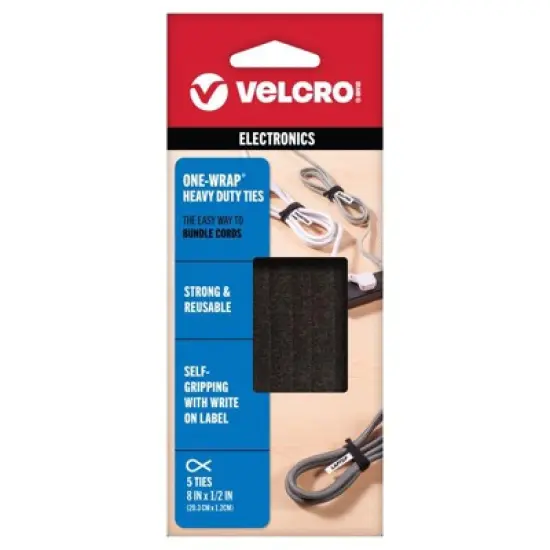 VELCRO Brand - Small - Nylon - Strap - 8 in. - 5 Pack image {1}