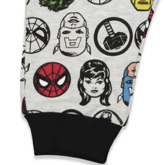 Marvel Avengers Hulk Black Panther Captain America 2 Pack Pants Toddler image {6}