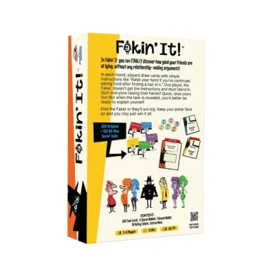 Wilder Games Jackbox: Fakin' It Card Game: Creative Thinking Party Game for 2-6 Players, Includes Cards & Tokens image {1}