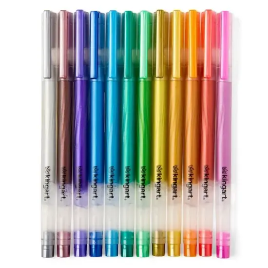 KINGART Gel Pens 12 Metallic Colors image {10}