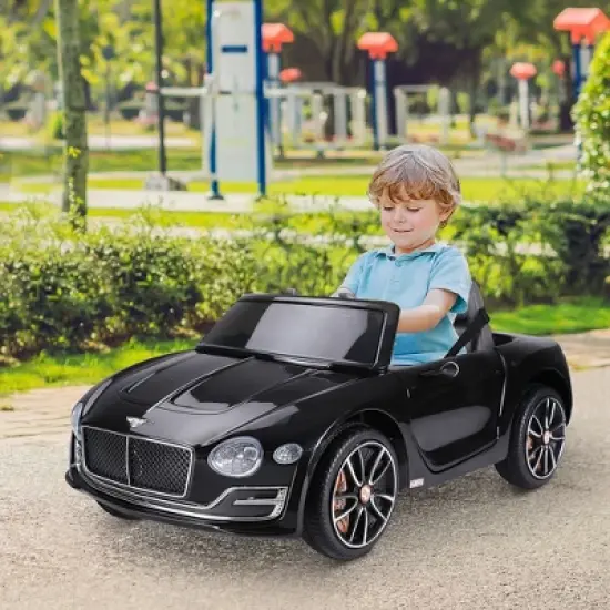 Aosom Kids Ride On Car 12V Licensed Bentley EXP12 Electric Vehicles with Parent Remote Control, Headlights, MP3, USB Port, Opening Door, White image {2}