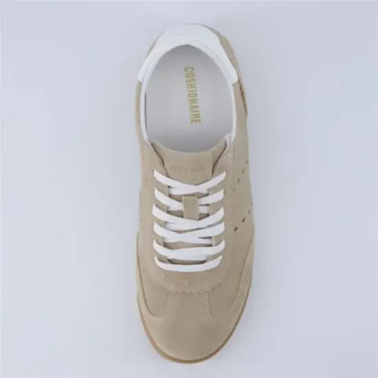 CUSHIONAIRE Tick Tock Women's Genuine Leather Lace-Up Casual Sneaker &ndash; Retro-Inspired Walking Shoe with Gum Rubber Outsole, Cushioned Arch Support image {6}