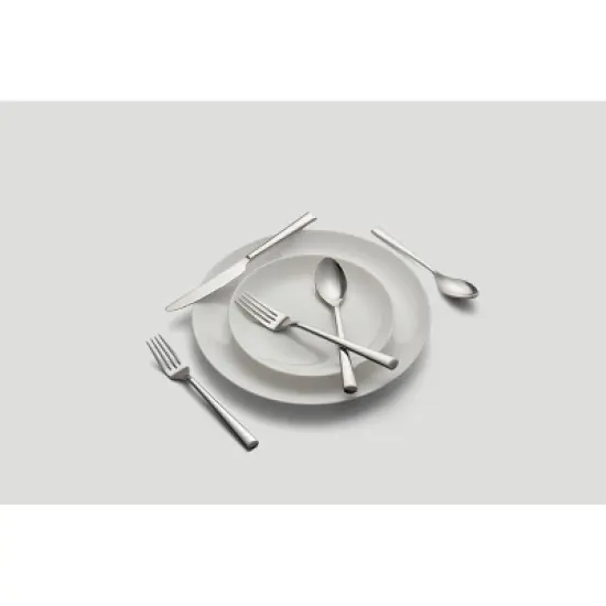 20pc Gilda Mirror Flatware Set - Cambridge Silversmiths: Silverware Set, Service for 4, Forks Spoons Knives, Dishwasher-Safe image {2}