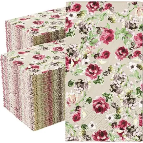 Trendables 100 Count Printed Rectangle Dinner Napkins image {5}