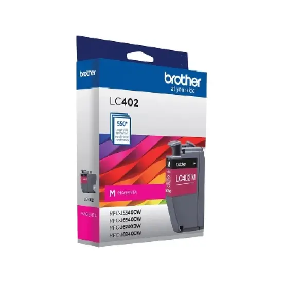 Brother LC402 Magenta Standard Yield Ink Cartridge Prints Up to 550 Pages (LC402MS) image {3}