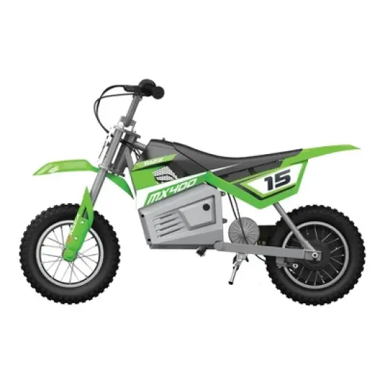 Razor MX400 Dirt Rocket 24V Electric Toy Motocross Motorcycle Dirt Bike, Green image {3}