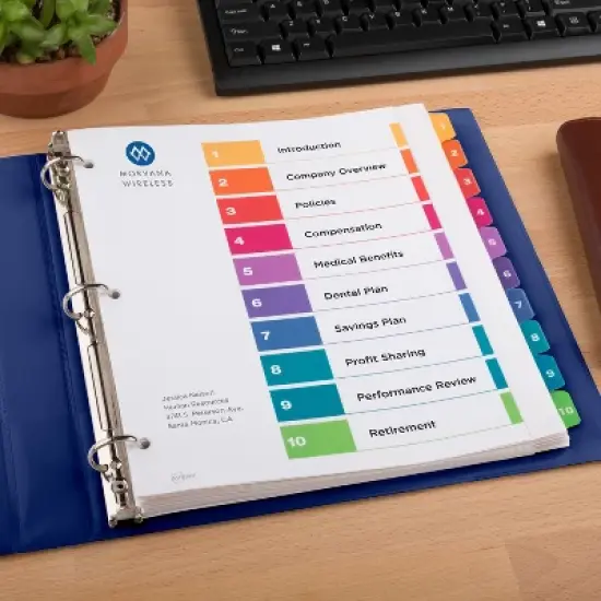 Avery Extra-Wide Dividers, 10 Tabs, Ready Index (4 Sets of 34776) image {6}