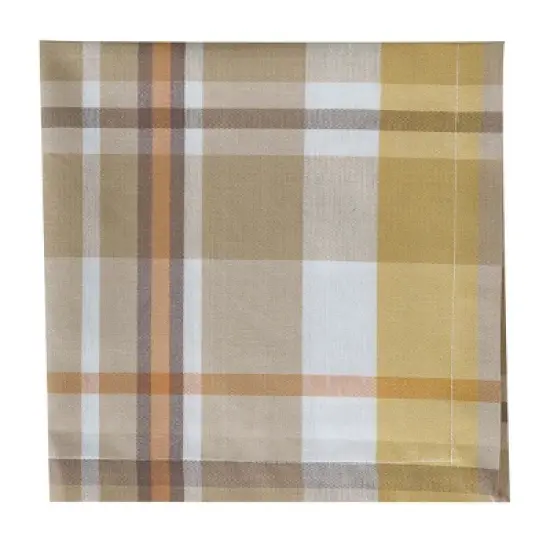 Split P Keaton Plaid Brown Napkin Set Of 4 image {1}